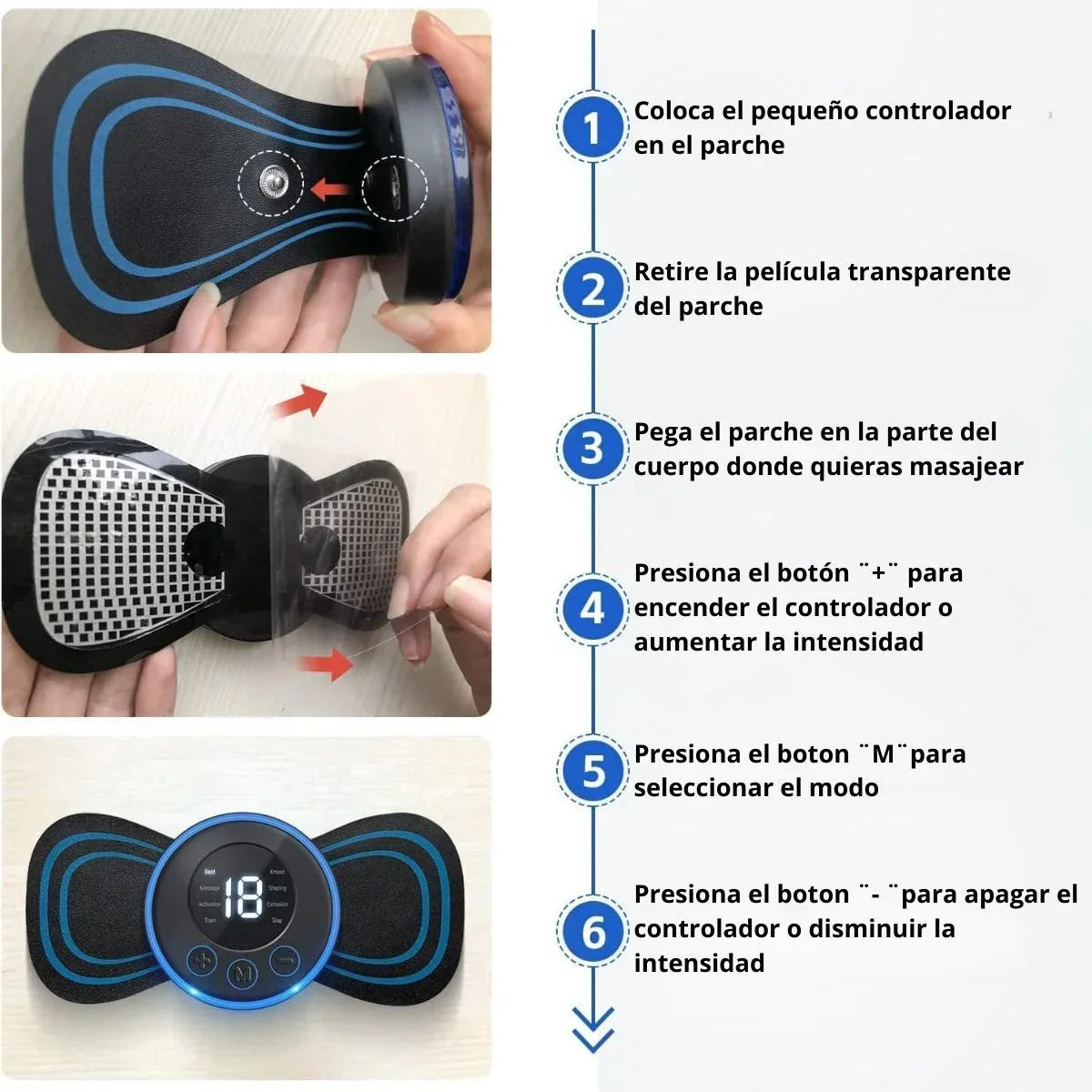 Parche Masajeador Multiuso.